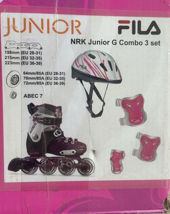 Ролери FILA нови сет от 3 части