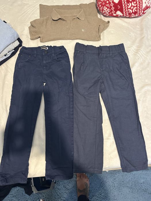 Camasi si pantaloni eleganti h&m, si alte marci.  Potrivite pentru un copil cu varsta 5/6 ani. 110cm