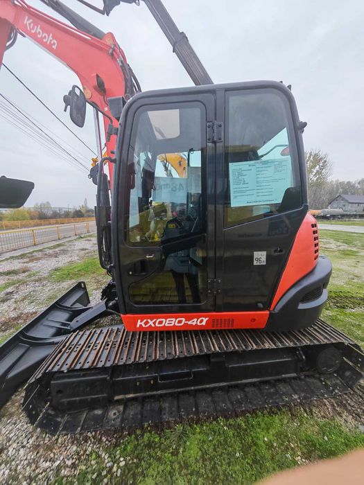 Kubota KX080-4A2, 2020, 3.200 ore, 8 t, AC, cuplă rapidă, picon