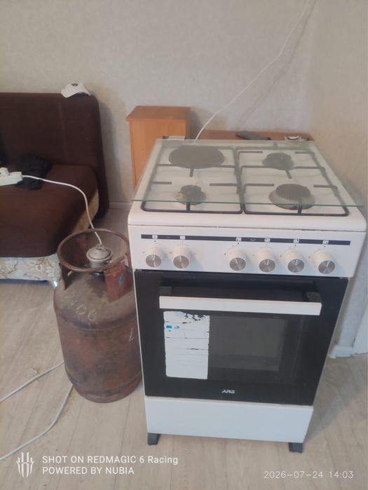 газ плита с духовкой с баллоном
