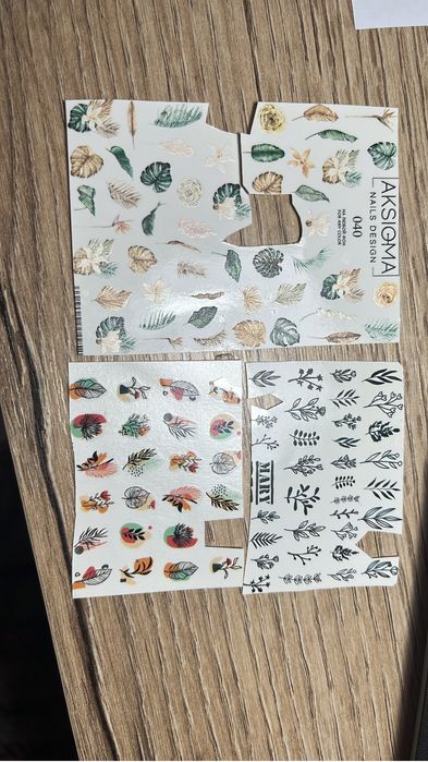 Продам набор гель-лаков, наклейки, фольга