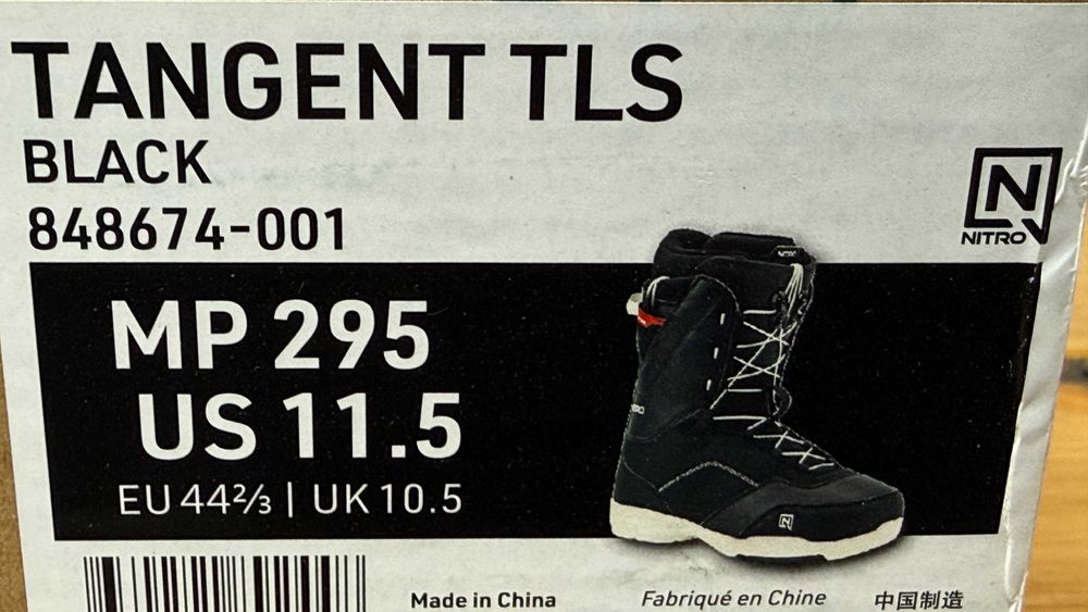 boots nitro tangent tls mondo 28 28,5 29,5 europa 42 2/3 43 1/3 44 2/3