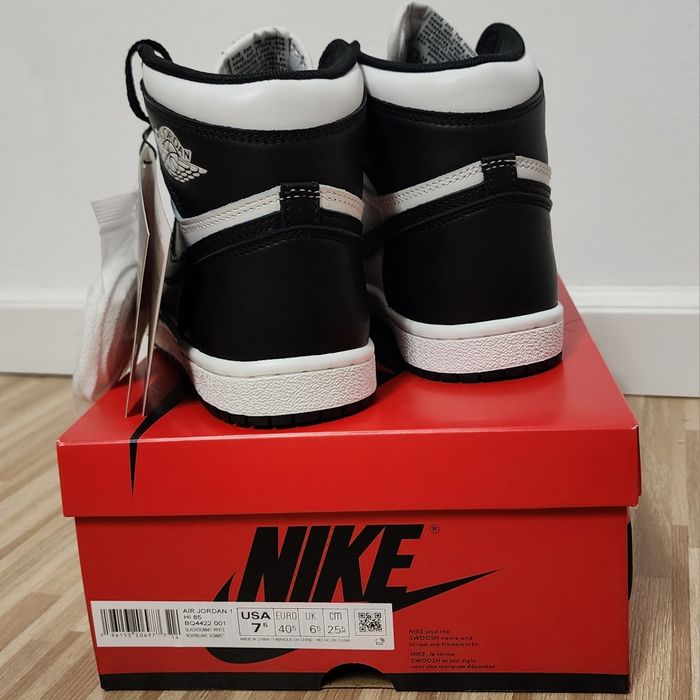Air Jordan 1 Retro High 85 Black White BQ4422-001 (EU40,5 | US7.5 | UK