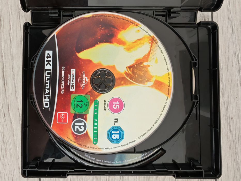 Oppenheimer blu-ray 4k / 1080p