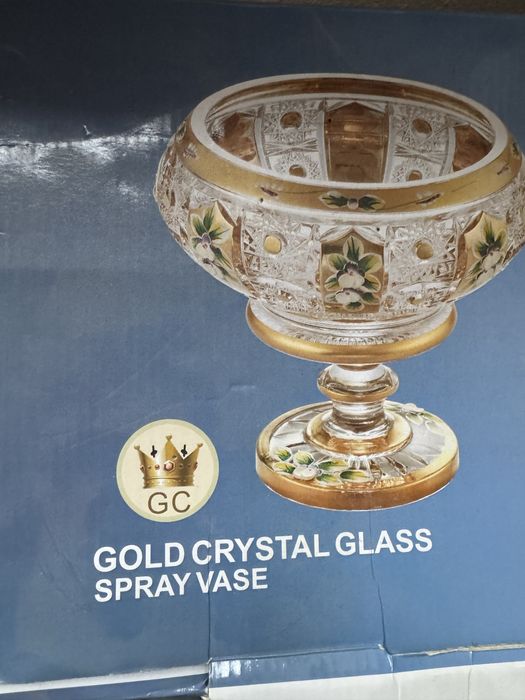 Богемская посуда конфетница и 6 для сухофруктов