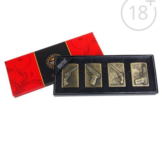 Набор бензиновых зажигалок в ассортименте