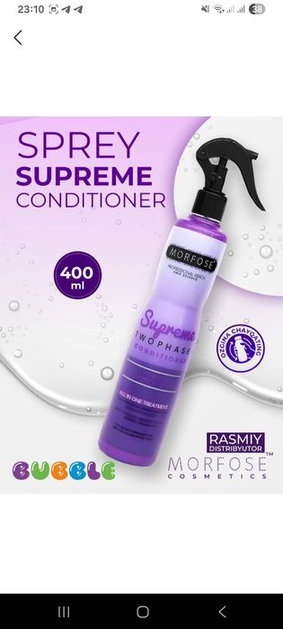 Soch uchun sprey va konditsaner