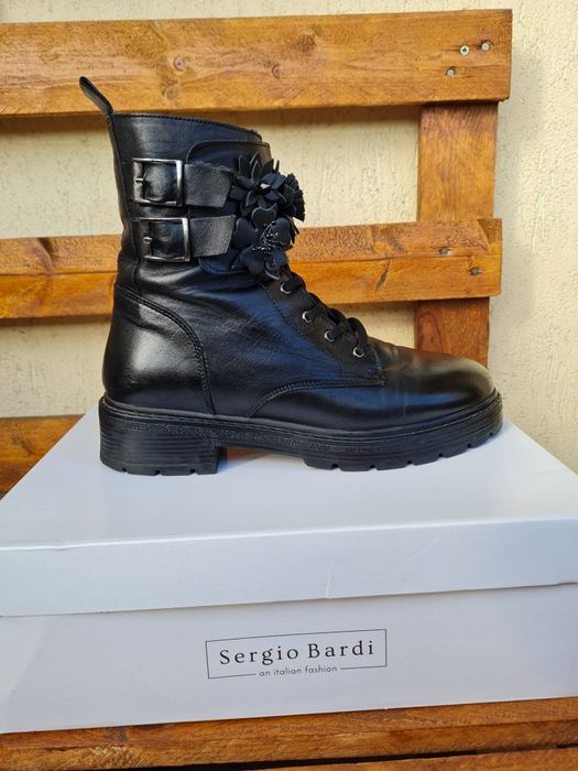 Дамски боти от естествена кожа Sergio Bardi