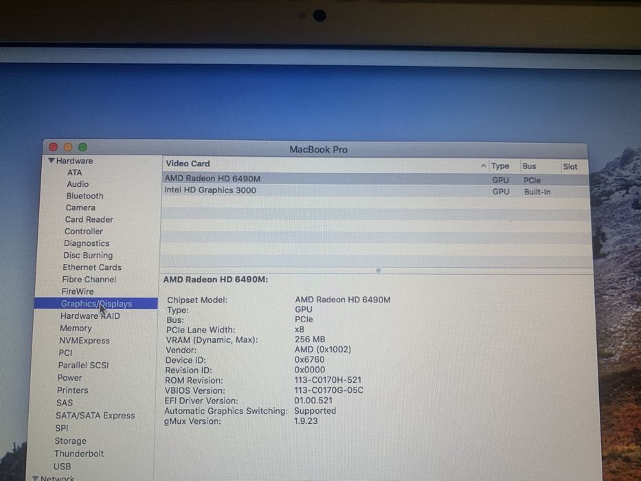 MacBook Pro A1286 early 2011
