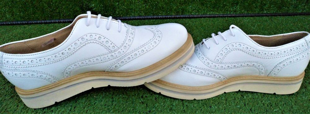 Pantofi dama Coty Noir oxford, din piele naturala, alb 37