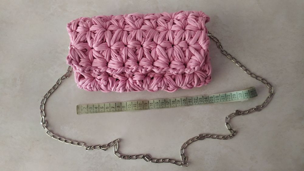 Ръчно плетена дамска чанта