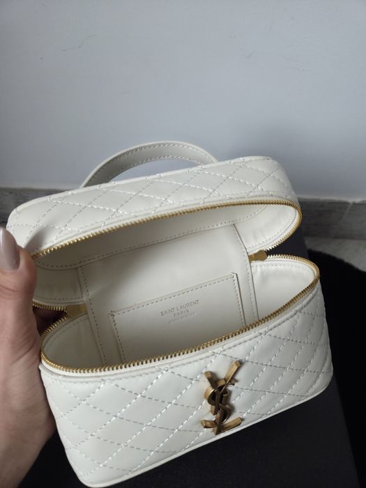 YSL Saint Laurent Gaby Vanity White