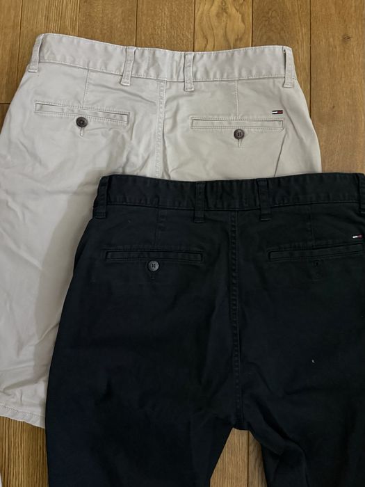 Бежови и черни мъжки къси панталони Tommy Hilfiger