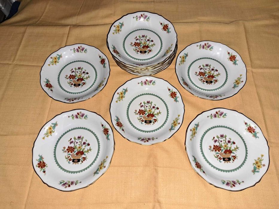 set serviciu farfurii portelan Sologne 12 persoane 43 piese