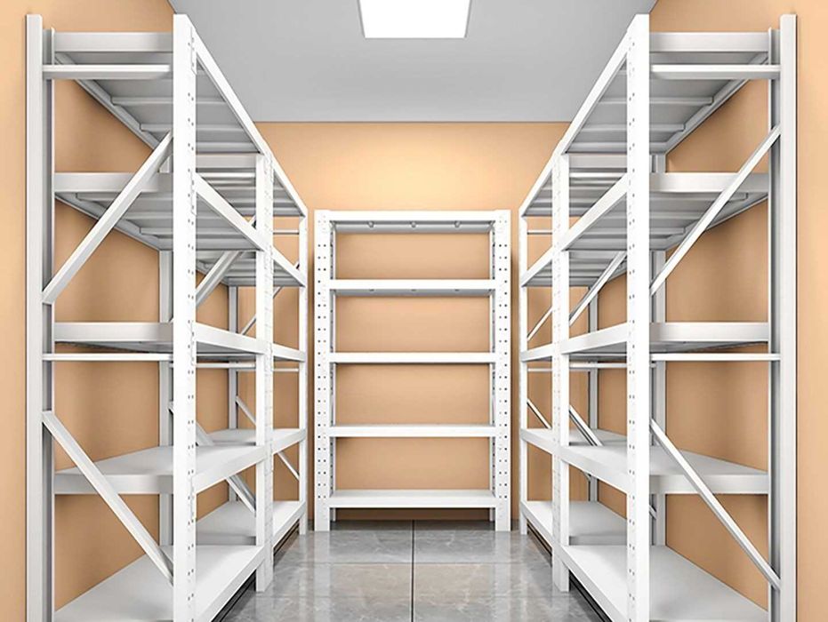 Металлический стеллаж для ванной с регулируемыми полками