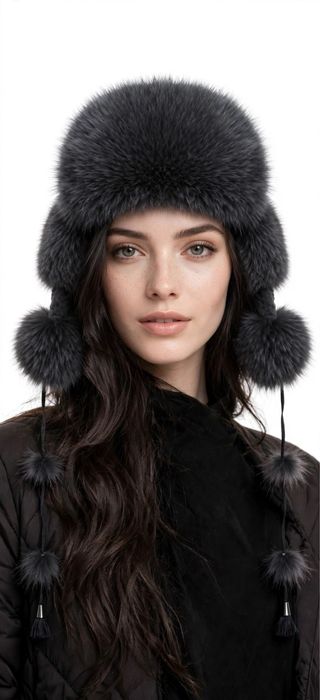 Продам женскую меховую шапку ушанку