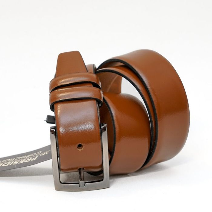 Мъжки колан от естествена кожа в кафяв цвят !