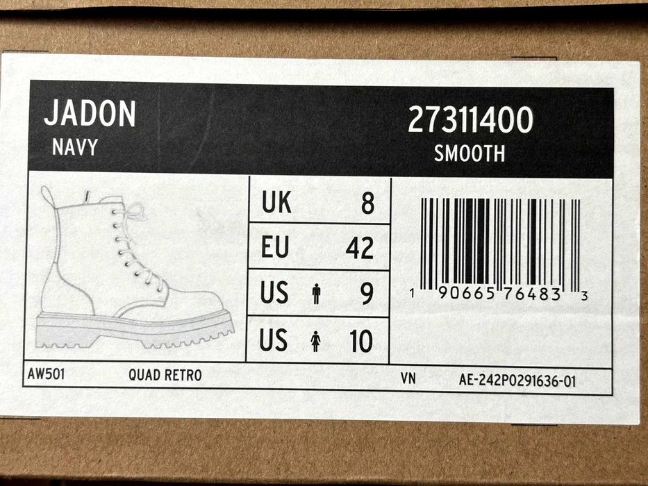 Dr Martens Jadon Smooth Leather Platform Boots