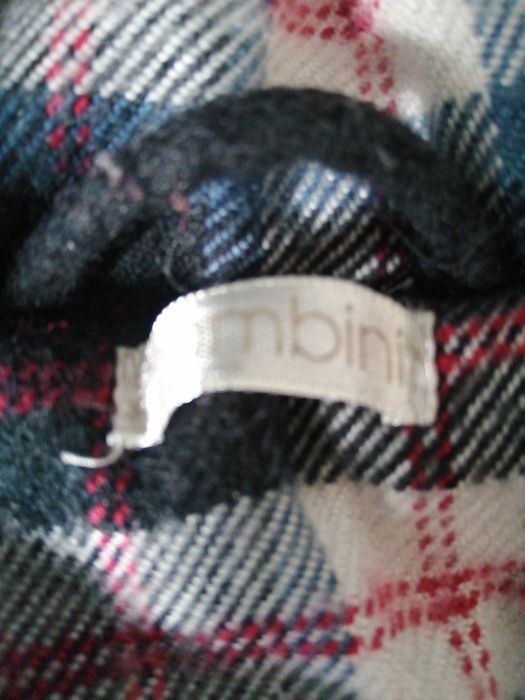 Луксозно палтенце за дете 92 см, графитеносиво, "Бамбини"