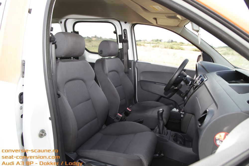 Sistem adaptare scaune de Audi A3 8P pe Lodgy Dokker