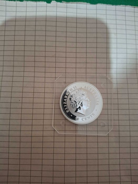Сребро! 50 cents 1999г. Заек, Австралия