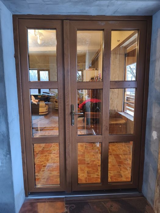 Ușa termopan  stejar auriu