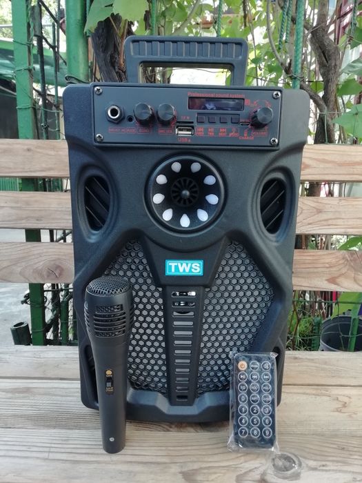 Boxă Activă Bluetooth + Microfon Telecomandă