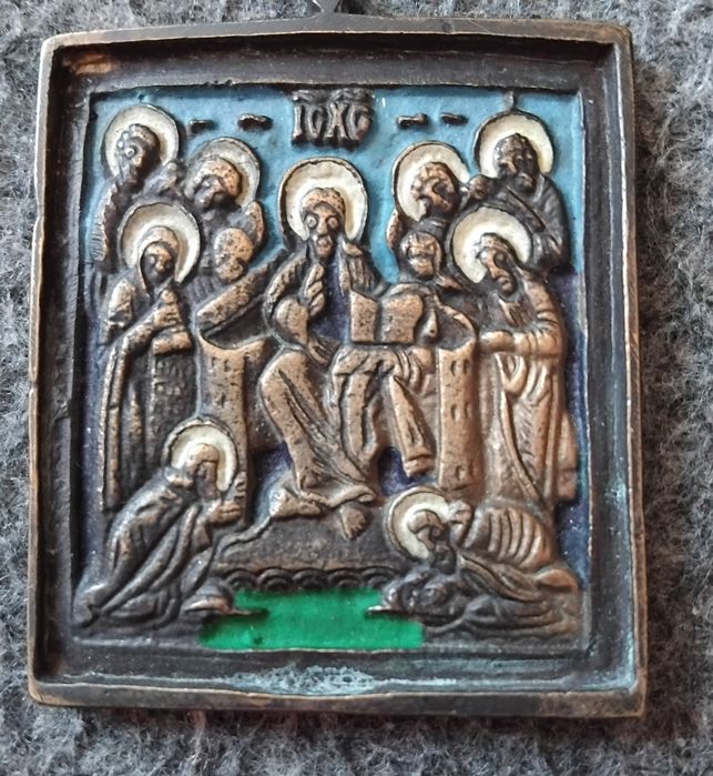 Стара Руска бронзова икона
