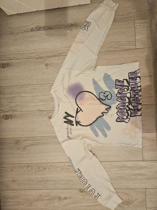 Bluze albe Zara cu maneca lunga, 164cm, 5 bucati