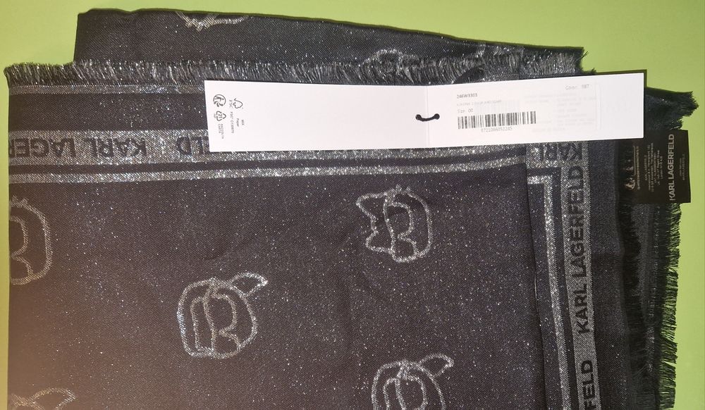 Eșarfă Karl Lagerfeld K/Ikonik 2.0 – nouă, mătase