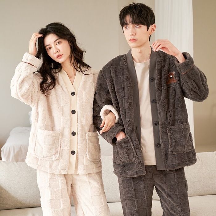 Флисовый костюм пижама теплая