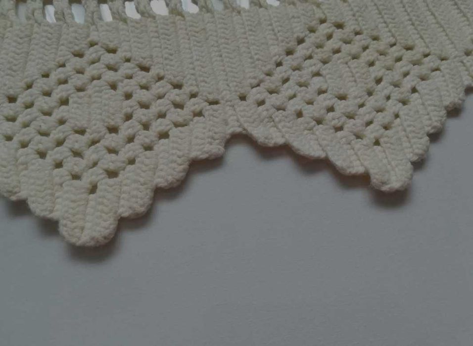 Hand made bordura 180 cm colt  cerceaf vechi decoratiune