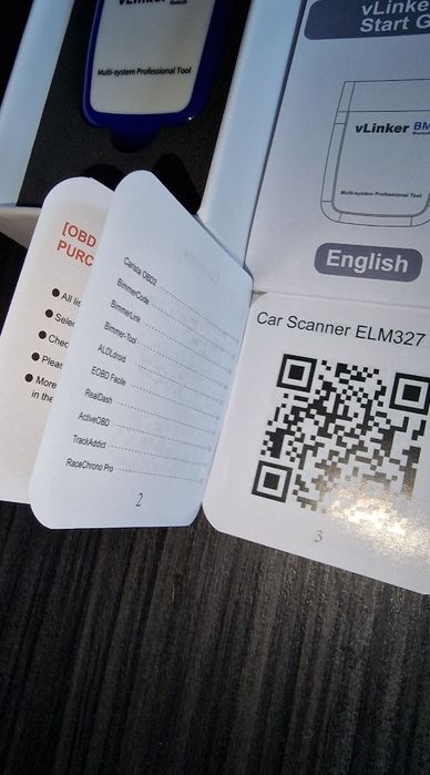 Diagnoza BMW VGate Vlinker BM+ BT  Bimmecode iOS Android NOU