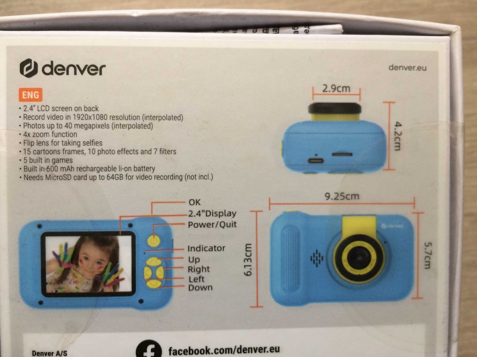 Чисто нов детски цифров  фотоапарат DENVER .