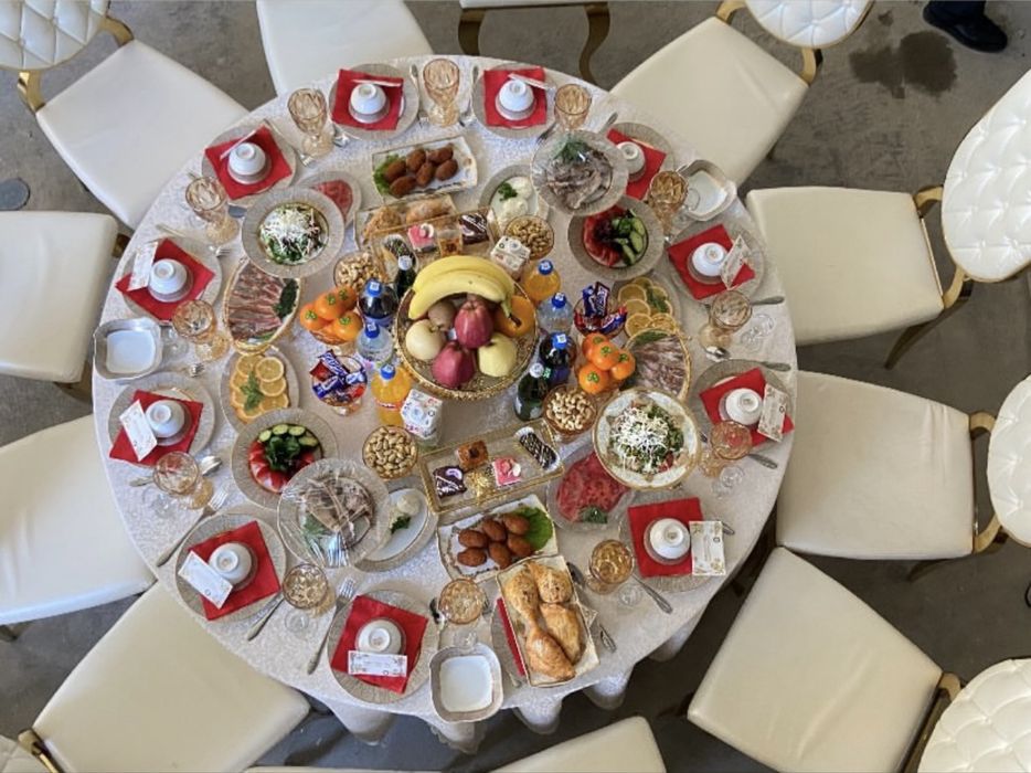 Prokat stol stul posuda ventilyator catering oshpaz ofitsantlar