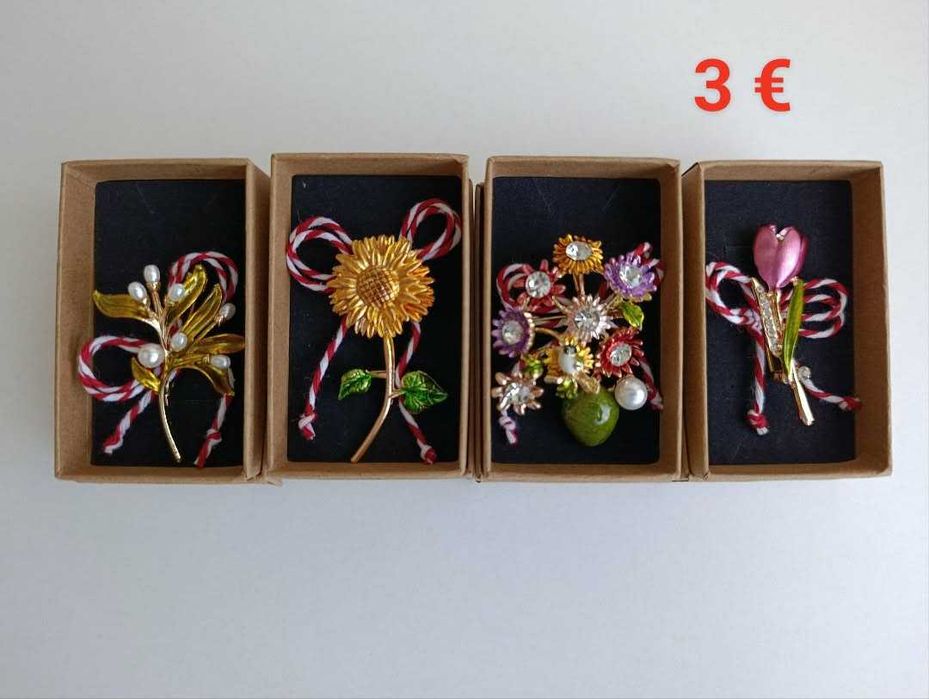 Последни бройки Мартеница брошка в кутия – готов подарък за 1 и 8 март