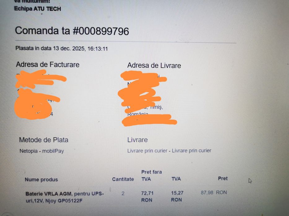 UPS 360W, protectie suprasarcina, supratensiune