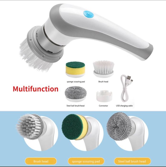 5-в-1 многофункциональная электрическая щетка для чистки