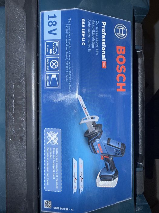 Ferăstrău sabie fără fir Bosch Professional GSA 18V-LI C