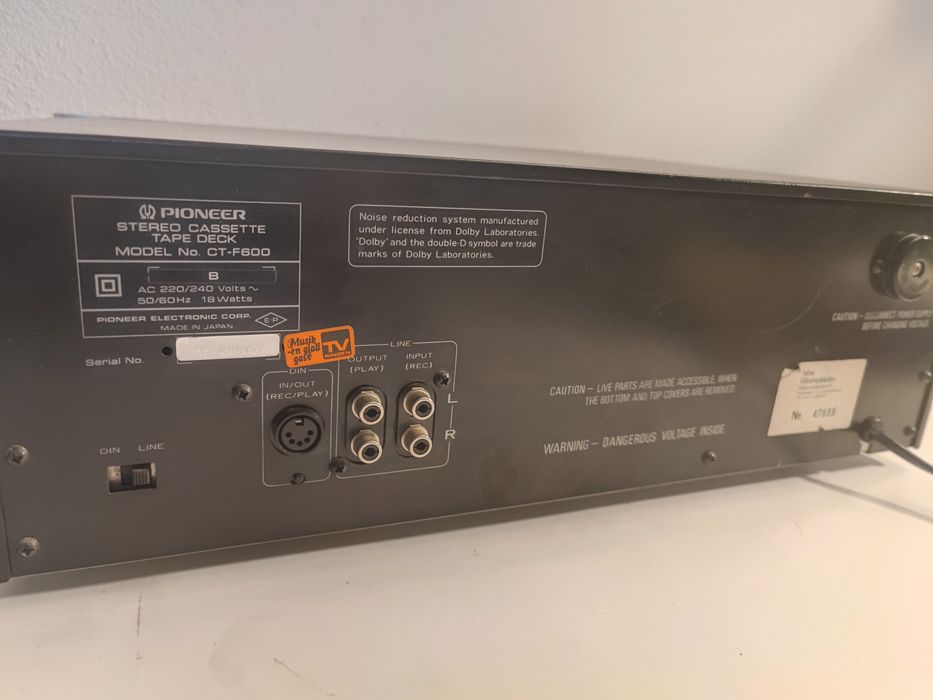 Deck Pioneer CT F600 Made in Japan