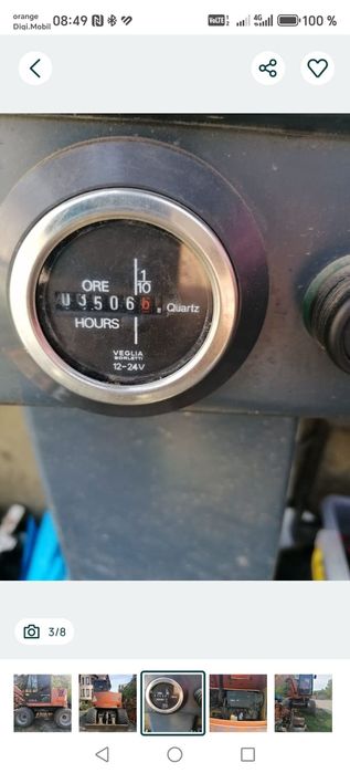 Fiat hitachi 6 tone pe roti