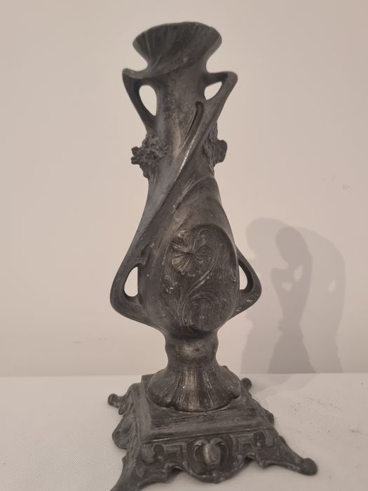 Vază Art Nouveau semnată C. Bonnefond, cca. 1900, 27 cm