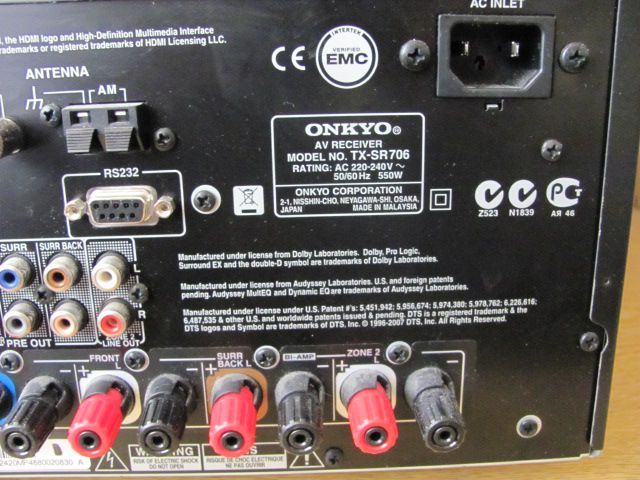 Onkyo TX-SR706 7.1