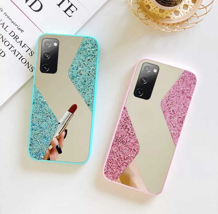 Husa oglinda cu sclipici pentru Samsung Galaxy S20 / S20 FE 5G