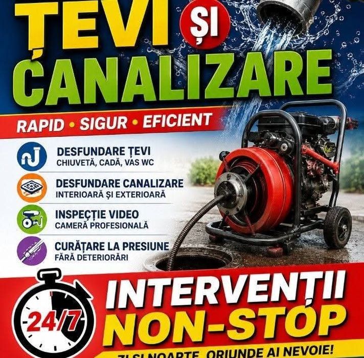 Desfundare canalizare Sebeș