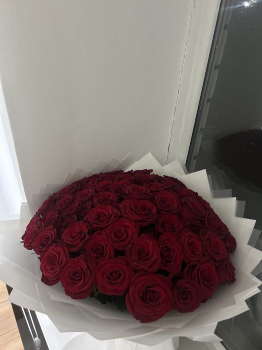 Цветы розы красные 51.