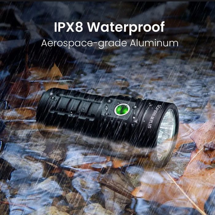 Фонарь Sofirn q8 plus 16000 lumen 554 metr