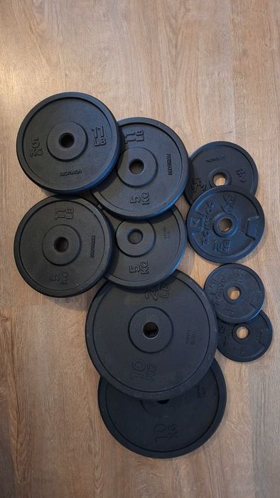 Vând set gantere 20 kg