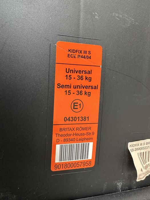 Scaun auto copil isofix Britax Romer 0-18kg