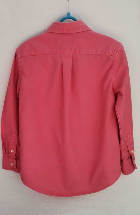Cămașă băieți Ralph Lauren maneca lunga coral pink măr 5ani 115cm